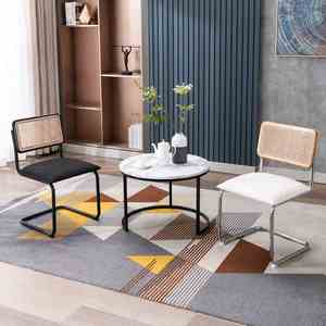 <span class=keywords><strong>Silla</strong></span> moderna Cesca <span class=keywords><strong>blanca</strong></span> y negra, <span class=keywords><strong>silla</strong></span> de comedor de caña de ratán, <span class=keywords><strong>silla</strong></span> Cesca con <span class=keywords><strong>patas</strong></span> de acero inoxidable - Product Image 3