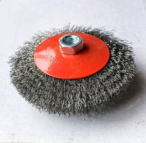 Stainless Steel <b>Wire</b> <b>Brush</b> Bevel Polishing Wheel Rust Remover <b>Brushes</b> for Angle Grinder Electric Drill Thread - Product Image 4