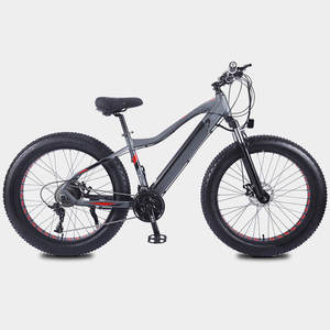 Bicicleta de montaña eléctrica de fábrica de 26 pulgadas con marco de aleación de aluminio, neumático gordo, batería de litio, bicicleta eléctrica <span class=keywords><strong>MTB</strong></span> para hombres y mujeres - Product Image 2