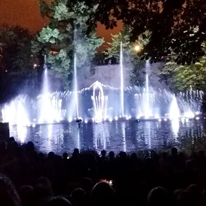 Fuente de agua de baile Musical Columpio de lujo Artwatershow, fuente de música Dmx programable de fácil instalación