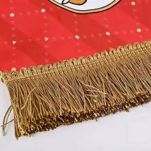 Drapeau mural ou de fenêtre personnalisable avec franges, simple ou double face, en polyester, portable, pour la décoration - Product Image 6