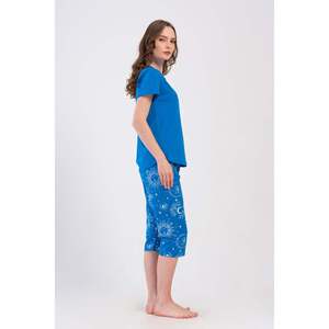 Combinaison de nuit ovale à manches courtes et col rond pour femmes - Product Image 2