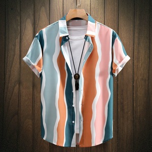 Faites une déclaration avec la chemise imprimée transfrontalière pour hommes, parfaite pour l'été - Product Image 1