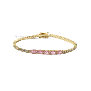 2Mm Tennis <b>Bracelet</b>, Zirconium Tennis <b>Bracelet</b> With Zircon Women's <b>Bracelet</b>. Tanjing Fashion Lijing Necklace - Product Image 4
