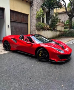 Para <span class=keywords><strong>Ferrari</strong></span> <span class=keywords><strong>488GTB</strong></span>/Spider Modificado Pista grande que rodea la barra delantera falda trasera cubierta trasera - Product Image 5