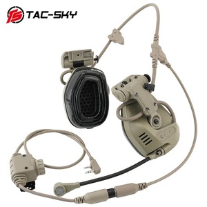 TS TAC-SKY TSRAC <strong>Tactical</strong> ARC Rail Attached Communication Headset Noise Reduction for Fast <strong>Helmet</strong> <strong>Tactical</strong> Headset - Product Image 6
