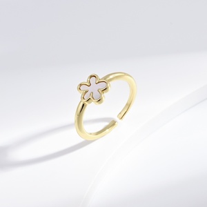 custom plata 925 sterling Silver Minimalist Gold Plated <b>ring</b> wholesale <b>cheap</b> summer <b>wedding</b> Everyday shell cute <b>rings</b> for women - Product Image 5