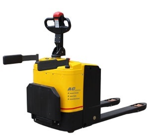 Heli 2 Ton AC <strong>Stand</strong> on Electric Pallet <strong>Truck</strong> off Road Pallet <strong>Jack</strong> Lithium Battery with Platform&amp;Protective Arm Electric Forklift - Product Image 3