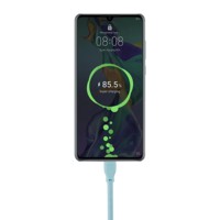 Cable de Carga Rápida Tipo-C a Tipo-C de la Mejor Calidad 5A para Teléfonos Celulares y Computadoras, Conductor de Cobre Puro, 1 Año de Garantía