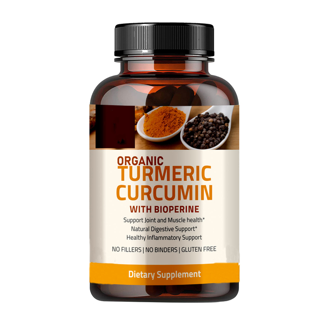 Turmeric Curcumin Capsules and Black Pepper Extract Tablets