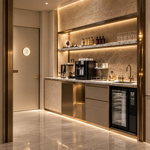 Vitrine à bijoux moderne et élégante avec éclairage LED, design durable et écologique pour la décoration intérieure de restaurant - Product Image 6