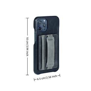 Étui de téléphone en cuir avec porte-cartes et fonction béquille pour les voyages d'affaires et l'usage quotidien - Product Image 2