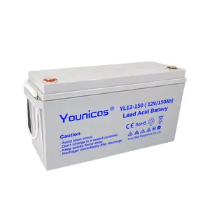 lead acid 12v 100ah 150ah 200ah battery deep cycle AGM rechargeable VRLA UPS stationary 12V150AH solar battery