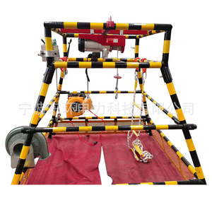 Machine de levage et de sauvetage électrique intégrée pour travaux en fosse de fondation profonde, détection de gaz, alarme sonore et visuelle, fonctionnement lent - Product Image 1