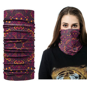 Noir Orange Plain Tie Dye Rouge Blanc Blanc Bandana FaceMask Neck Gaitor - Product Image 4