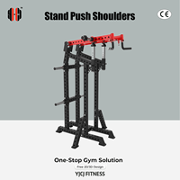 Support de musculation en acier réglable pour presse à épaules, équipement d'entraînement du haut du corps pour salle de sport commerciale