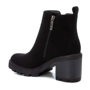 Stivaletti da Donna Refresh in Camoscio Nero con Cerniera e Tacco - Product Image 3