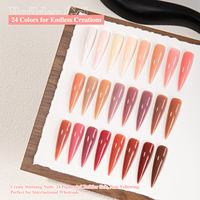 Fournitures professionnelles pour les ongles, gel de construction sans HEMA, gel de couleur pour extension d'ongles, polygel, gel UV dur, couleur claire