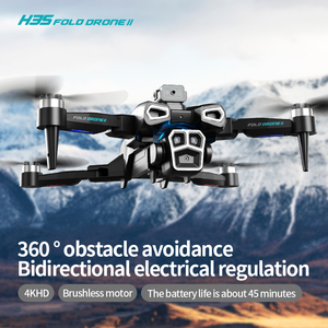 Professional H35 Foldable <b>Drone</b> with Dual 4K Camera Brushless Motor Optical Flow for Long Range Outdoor Aerial Photography - Product Image 2