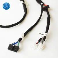 Ensamblaje de Cable eléctrico personalizado para motocicleta, tira de luces Led de Audio y vídeo, adaptador de arnés de cableado para Barra de luz de conducción
