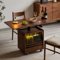 Table basse relevable de luxe moderne en bois massif pour salon, transformable en table d'appoint – Vente en gros fabricant