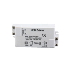 Controlador LED YODEE de 12V 20W, Fuente de Alimentación Conmutada de Voltaje Constante para Luz LED de Gabinete, Uso en Interiores - Product Image 1