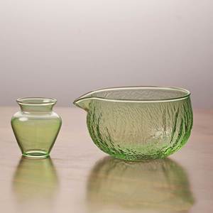 Handmade Coffee Tea Bowl 550ml Japanese Style Matcha Glass Bowl <b>Cups</b> Chawan Tea Glass <b>Cups</b> Matcha Bowl with Pouring Spout - Product Image 4