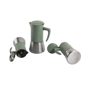 Hot selling custom 2/4/6/10 <b>cup</b> Stainless Steel <b>espresso</b> coffee maker moka pot - Product Image 5