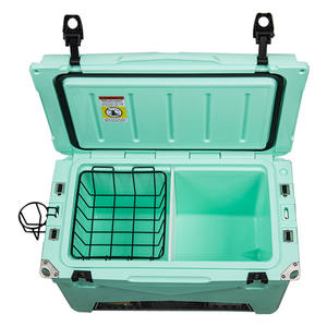 Glacière rotomoulée KUER-C 45Qt, portable, pour la pêche en extérieur, rectangulaire, en LLDPE, conteneur de stockage isotherme - Product Image 5