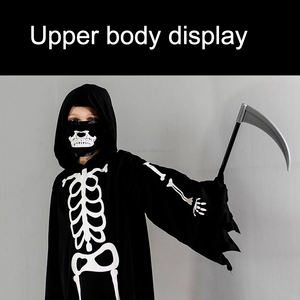 Vente chaude nouveau costume de fête de danse fantôme et <span class=keywords><strong>dieu</strong></span> de la mort pour enfants Halloween Cosplay avec faucille - Product Image 2