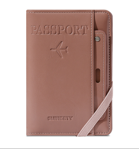 2026 New Diamond RFID Anti-Theft Passport Wallet - Multi-Functional Travel Document <b>Holder</b> with Air <b>Ticket</b> & ID Card Slots - Product Image 6