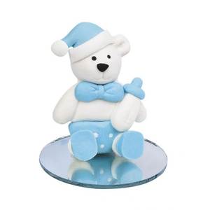LITTLE BEAR SMALL MANUAL WATER BOTTLE for <b>KIDS</b> LIGHT BLUE <b>BABY</b> <b>PRODUCT</b> with CARTOON PATTERN IDEAL for TRAVEL <b>FEEDING</b> SLEEPING - Product Image 1