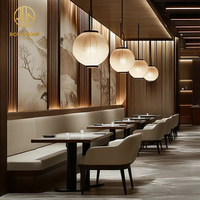 Design moderne Blanc carré Marbre Cuir Commercial Hôtel Café Table et Chaise Canapé Booth Sièges Ensemble de Meubles pour Restaurant