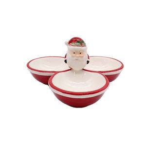 Ciotola per caramelle natale con decorazione natalizia in ceramica - Product Image 1