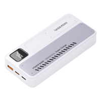 Batterie externe portable ultra-fine de 20000 mAh à charge rapide 22,5 W avec câble double Type-C intégré et écran LED USB