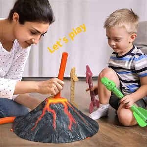 Fusée à Air Dinosaure pour Enfants Lanceur de Pompe à Pied Air Pressé Stomp Soaring Foam Rocket Jouets Jeux de Sport de Plein Air Jouet Cadeau pour Enfants - Product Image 2