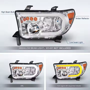 ไฟหน้าแบบ Sequential Signal สำหรับรถยนต์ Tundra/Sequoia ปี 2007-2013 พร้อมหลอด LED สีเหลืองอำพัน 70W <span class=keywords><strong>ฮา</strong></span><span class=keywords><strong>โล</strong></span><span class=keywords><strong>เจน</strong></span> <span class=keywords><strong>12V</strong></span> - Product Image 3