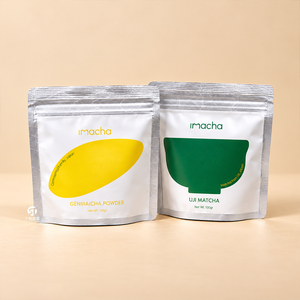 Bolsas de Embalaje para Rodajas de Limón Secas con Logotipo Personalizado, 50g 100g 200g 500g 1kg, Bolsas Metalizadas Resellables con Base para Frutos Secos y Snacks - Product Image 3