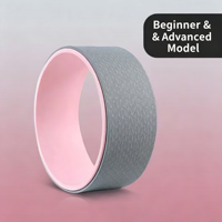 Roue de yoga pour étirements du dos, rouleau de massage en silicone pour Pilates, roue de massage pour la colonne vertébrale, usage domestique et professionnel, vente en gros, OEM, usine