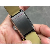Montre automatique mécanique unisexe de haute qualité, élégante, rétro, avec boîtier en acier inoxydable et cristal saphir carré, réserve de marche, pour plongée