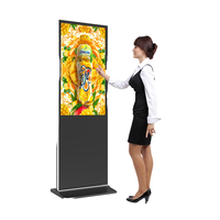 Lecteur publicitaire interactif Android sur pied, Totem numérique OEM, Affichage LCD, Kiosque d'affichage pour centre commercial et ascenseur