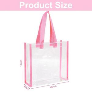 High-quality Transparent PVC Single-shoulder Handbag, Custom Logo Color, Daily-use <b>Shopping</b> Bag - Product Image 5