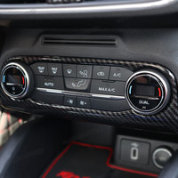Accessoires d'intérieur de voiture en fiber de carbone pour ford focus mk4 2019-2022, kits de contrôle central du panneau d'engrenage, bol de porte, modification du style automatique