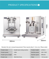 Machine automatique à double cadre pour smoothies et boissons, shaker à thé au lait Boba et à bulles