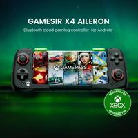 Manette de jeu portable sans fil Gamesir X4 Aileron X4A pour Android PC, Bluetooth, joysticks à effet Hall