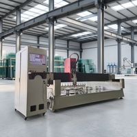 Machines automatiques CNC de découpe et de polissage de pierre de quartz avec centre ATC pour le traitement des rainures et des fentes des comptoirs en marbre