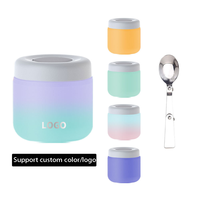 Nouveau design de pot alimentaire thermique pour enfants de qualité alimentaire, boîte à déjeuner isolée sous vide à double paroi, flacon alimentaire avec cuillère