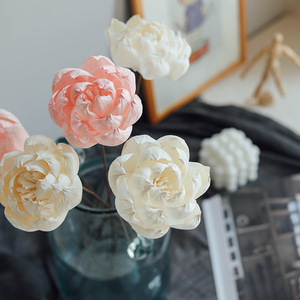 Fiori <span class=keywords><strong>di</strong></span> Peonia in <span class=keywords><strong>Legno</strong></span> Sola Artigianali all'Ingrosso, Fiori Artificiali in <span class=keywords><strong>Legno</strong></span> Sola per Decorazioni Casa e Matrimonio - Product Image 1