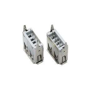 13.0 chiều cao 15mm 17.5mm tốc độ cao truyền dữ liệu <span class=keywords><strong>USB</strong></span> jack 180 độ dọc <span class=keywords><strong>AF</strong></span> SMT thẳng nữ <span class=keywords><strong>USB</strong></span> loại một kết nối - Product Image 2