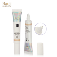 Tube souple de luxe blanc ABL personnalisé D25 15ml-30ml pour pommade, correcteur, sérum pour les yeux, crème, avec embout applicateur